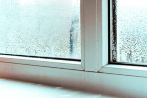 "Image depicting condensation buildup and water leaks, highlighting moisture issues.
