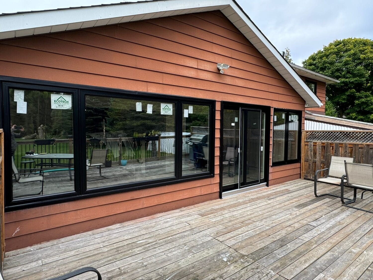 Home featuring Energy Star-certified windows from EcoTech Windows and Doors, highlighting modern design and energy-efficient performance.