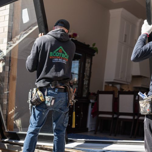 An EcoTech Windows & Doors Installation in Etobicoke, April 2025.