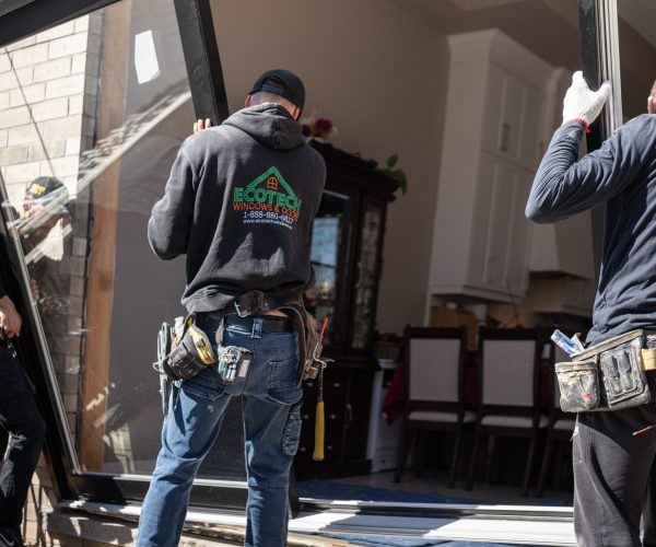 An EcoTech Windows & Doors Installation in Etobicoke, April 2025.